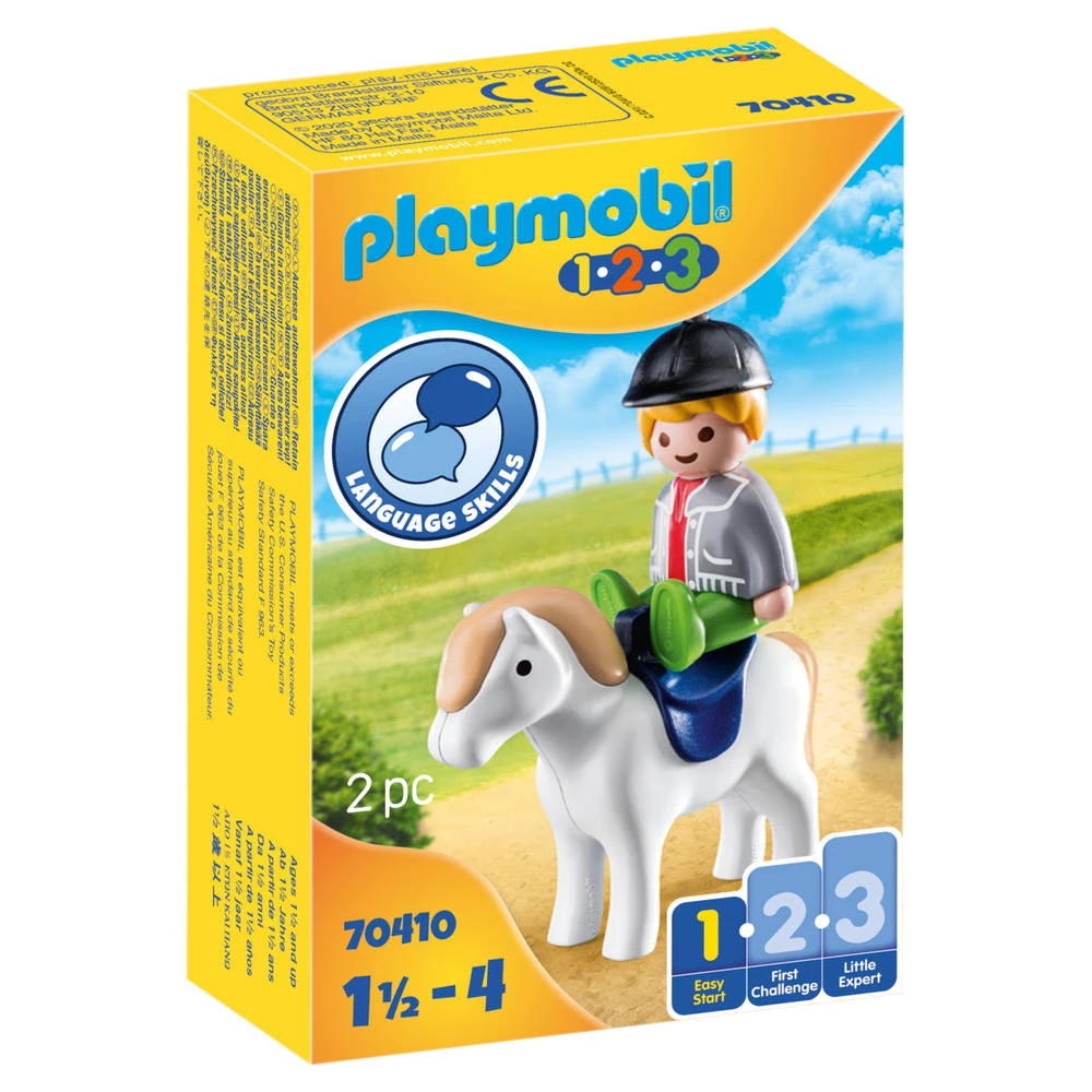 PLAYMOBIL 1.2.3 Jongen Met Pony 70410 3 PLAYMOBIL 1.2.3 Jongen Met Pony 70410