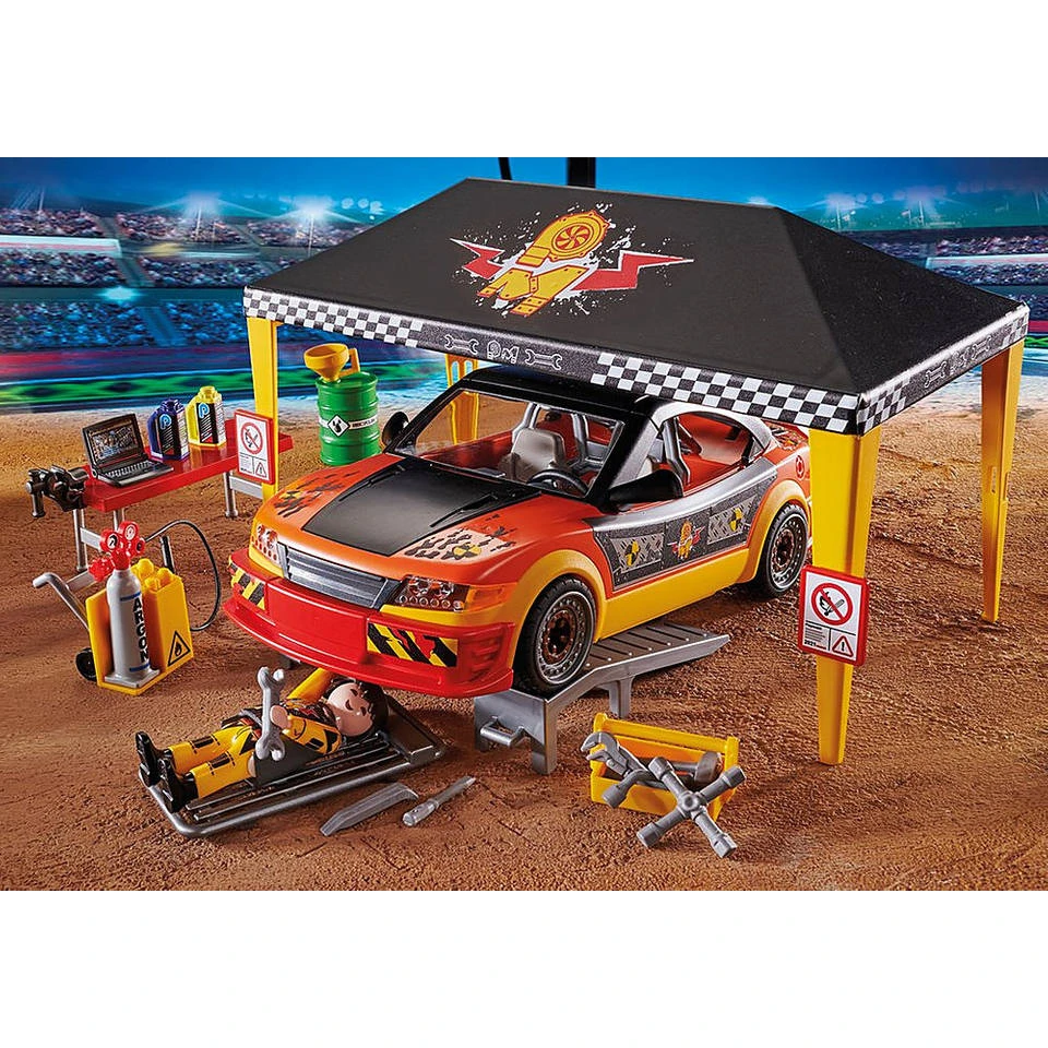 PLAYMOBIL Stuntshow Werkplek Tent 70552 4 PLAYMOBIL Stuntshow Werkplek Tent 70552 - Afbeelding 2