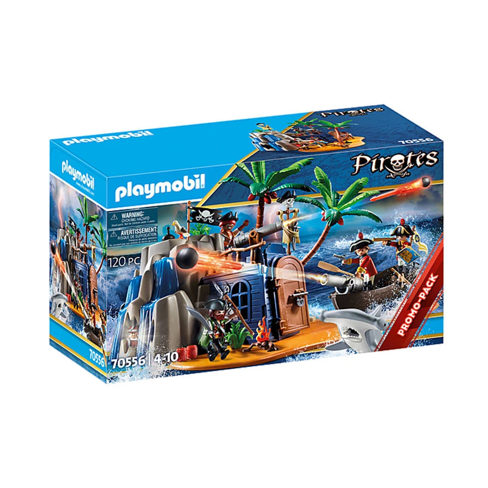 PLAYMOBIL Pirates Pirateneiland Met Schuilplaats Voor Schatten 70556 3 PLAYMOBIL Pirates Pirateneiland Met Schuilplaats Voor Schatten 70556