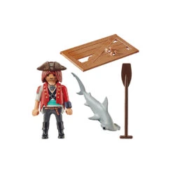 PLAYMOBIL SpecialPLUS Piraat Met Vlot En Hamerhaai 70598 -Toy Sheddekl Shop 1987180 6864027d