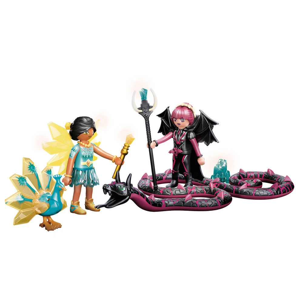 PLAYMOBIL Adventures Of Ayuma Crystal Fairy En Bat Fairy Met Totemdieren 70803 4 PLAYMOBIL Adventures Of Ayuma Crystal Fairy En Bat Fairy Met Totemdieren 70803 - Afbeelding 2