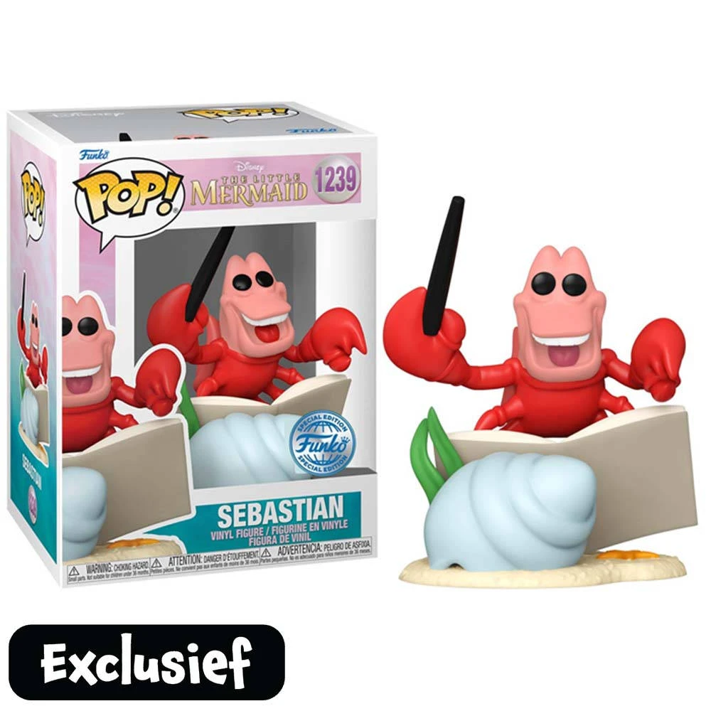 Funko Pop! Figuur Disney The Little Mermaid Sebastian 3 Funko Pop! Figuur Disney The Little Mermaid Sebastian