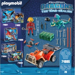 PLAYMOBIL Dragons: The Nine Realms Icaris Quad & Phil 71085 -Toy Sheddekl Shop 1993608 9568b98b