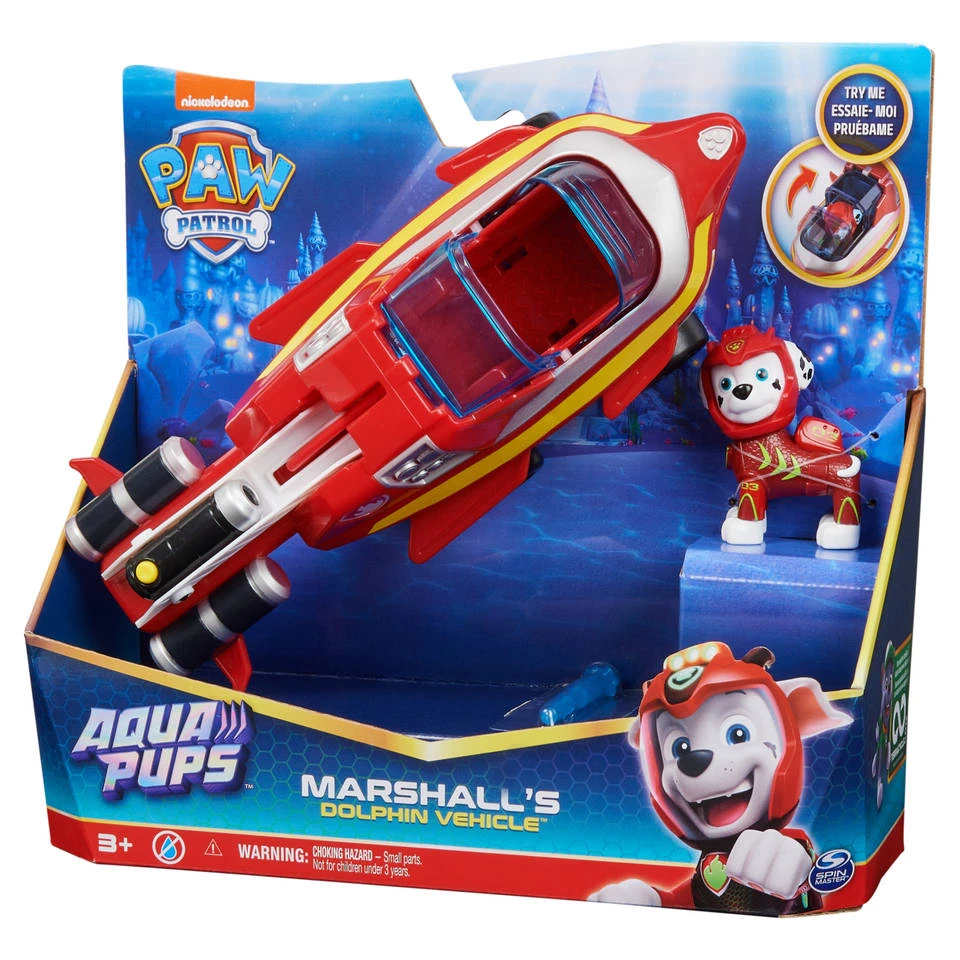 SPIN MASTER PAW Patrol Aqua Pups Transformerend Dolfijnen Voertuig Met Marshall 6 SPIN MASTER PAW Patrol Aqua Pups Transformerend Dolfijnen Voertuig Met Marshall - Afbeelding 4