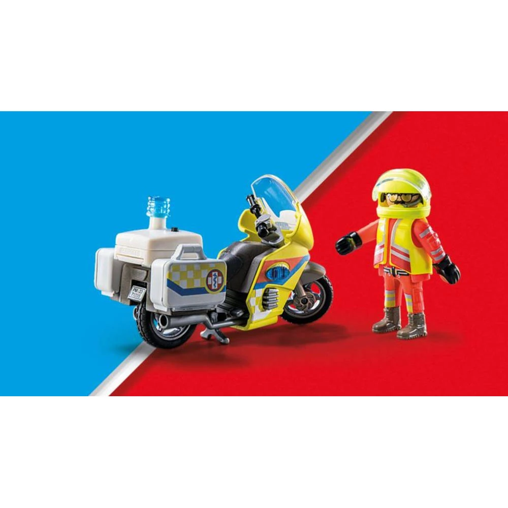 PLAYMOBIL City Life Noodmotorfiets Met Zwaailicht 71205 7 PLAYMOBIL City Life Noodmotorfiets Met Zwaailicht 71205 - Afbeelding 5