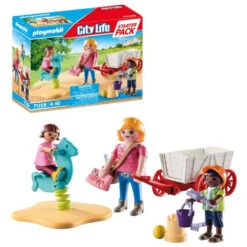 PLAYMOBIL City Life Starterpack Opvoeder Met Bolderkar 71258