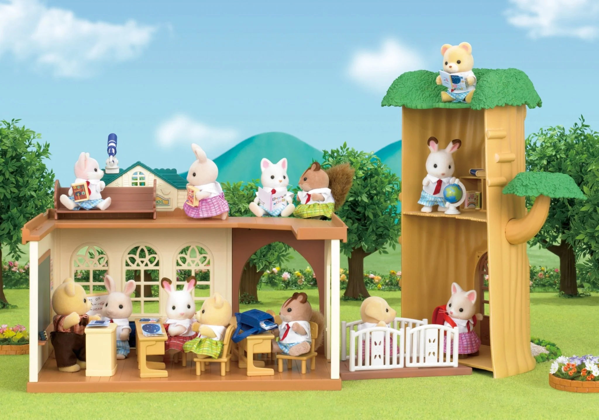 Toy Sheddekl Shop -Toy Sheddekl Shop speelset streekschool country tree house sylvanian families in den olifant 582156